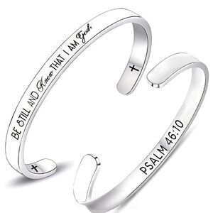NWT |BE STILL |STAINLESS STEEL |BRACELET